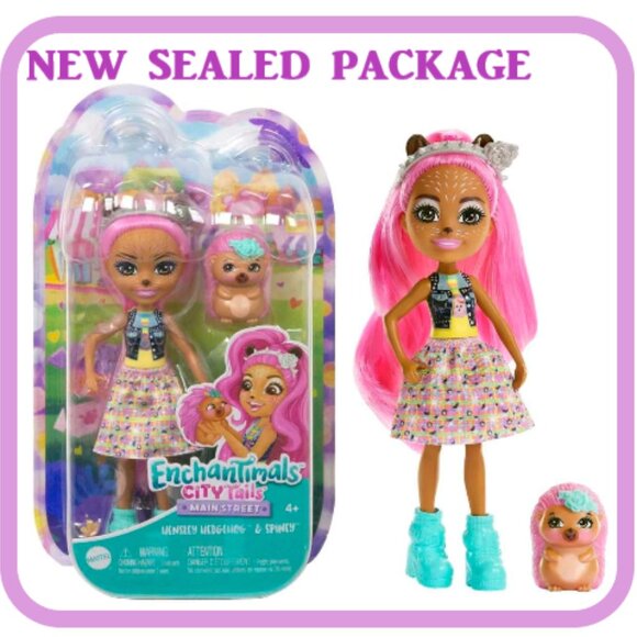 ENCHANTIMALS CITY TAILS MAINSTREET HENSLEY HEDGEHOG & PET SPINEY🆕SHIPS FAST💨🚚 - Picture 1 of 15
